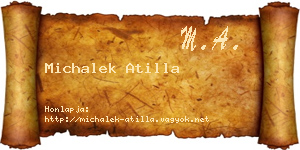 Michalek Atilla névjegykártya